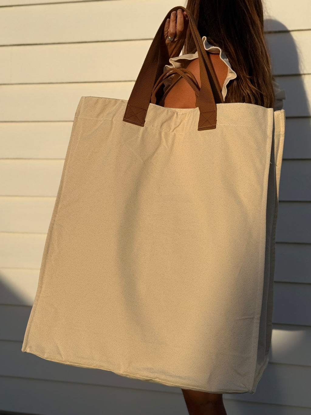 Beige & Brown - Tote Bag
